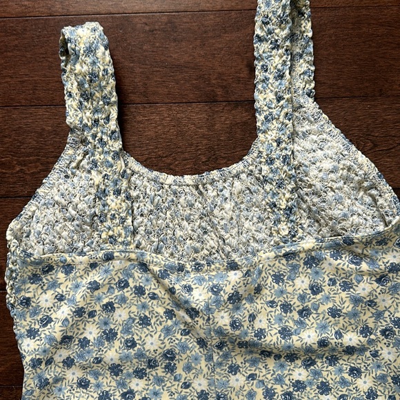 Up Front Vintage 90s Y2K Floral Mini Tank Dress S - Picture 6 of 9
